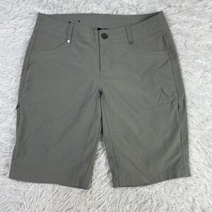 Kuhl Shorts Womens 4 Gray Trekr 11" Stretch Breathable Quick Dry Hike Outdoor